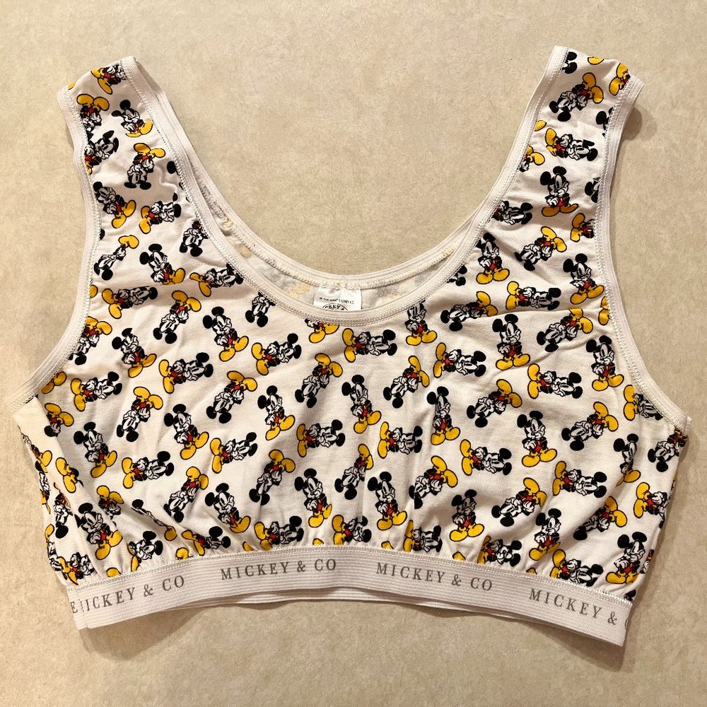 Vintage 90s Disney Mickey & Co Bralette Top
